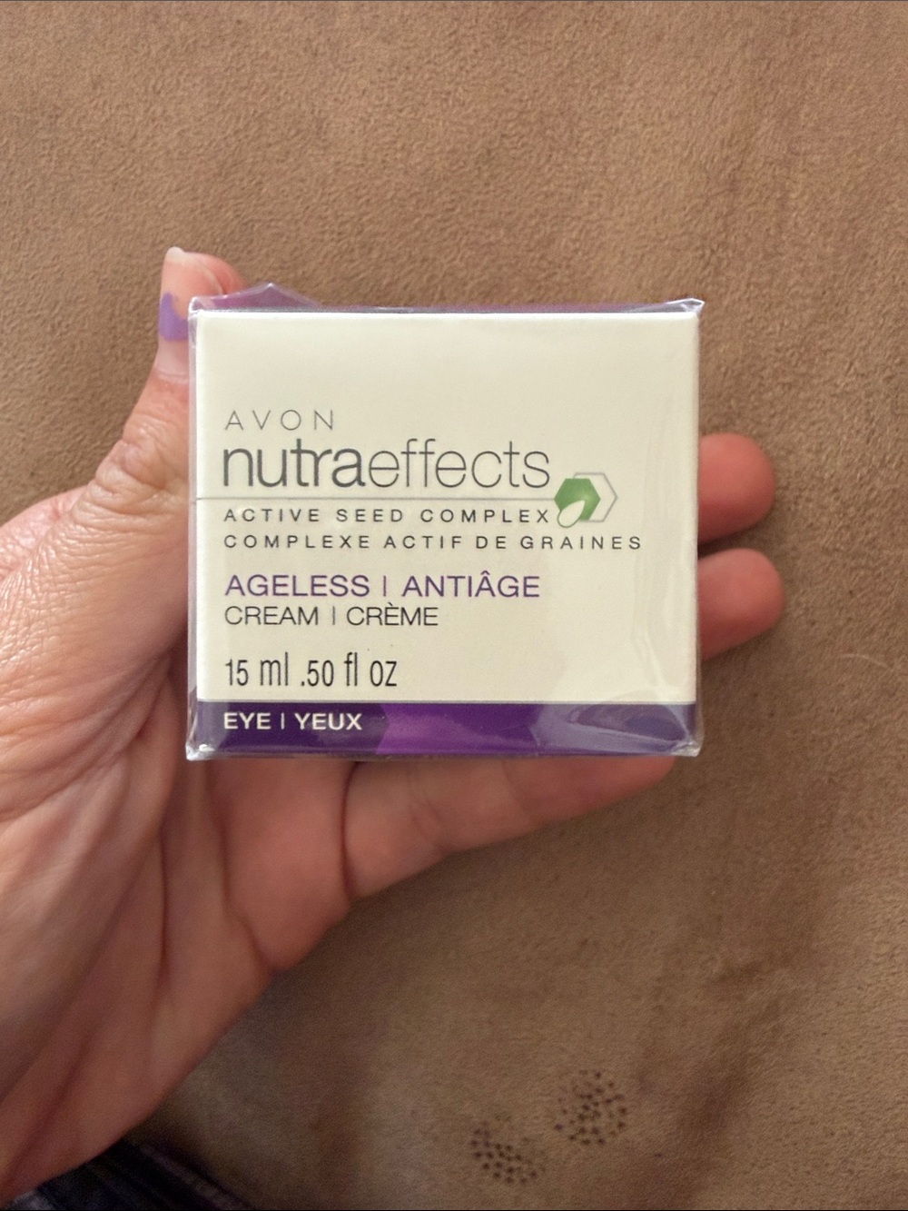 Avon NutraEffects Ageless Eye Cream Active Seed Complex 0.5 oz 15mL NEW Sealed